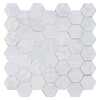 Andova Tiles Rochelle 2 in. x 2 in. Hexagon Honeycomb Glass Mosaic Wall Tile Andova Tiles